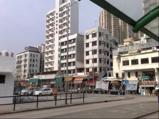 Straatbeeld van Hong Kong